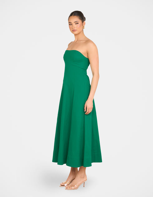 Rose Strapless Maxi Dress